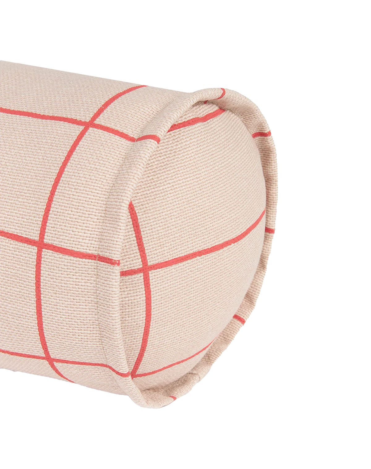 Cojín vibes cylinder - Pink red grid