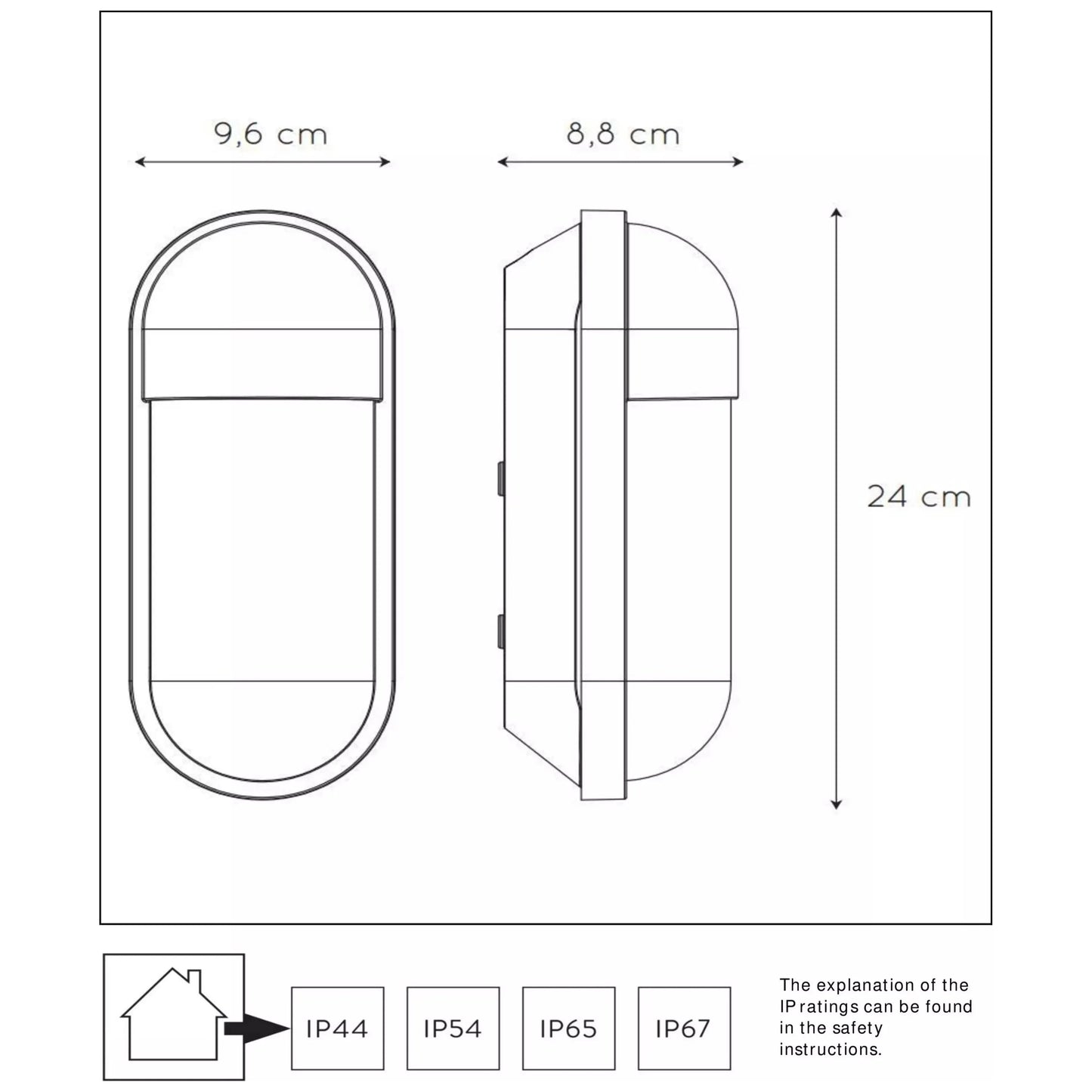 Aplique exterior Cápsula
