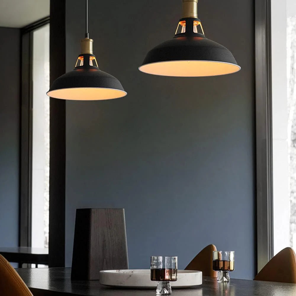 Lámpara colgante vintage negra - Bistro
