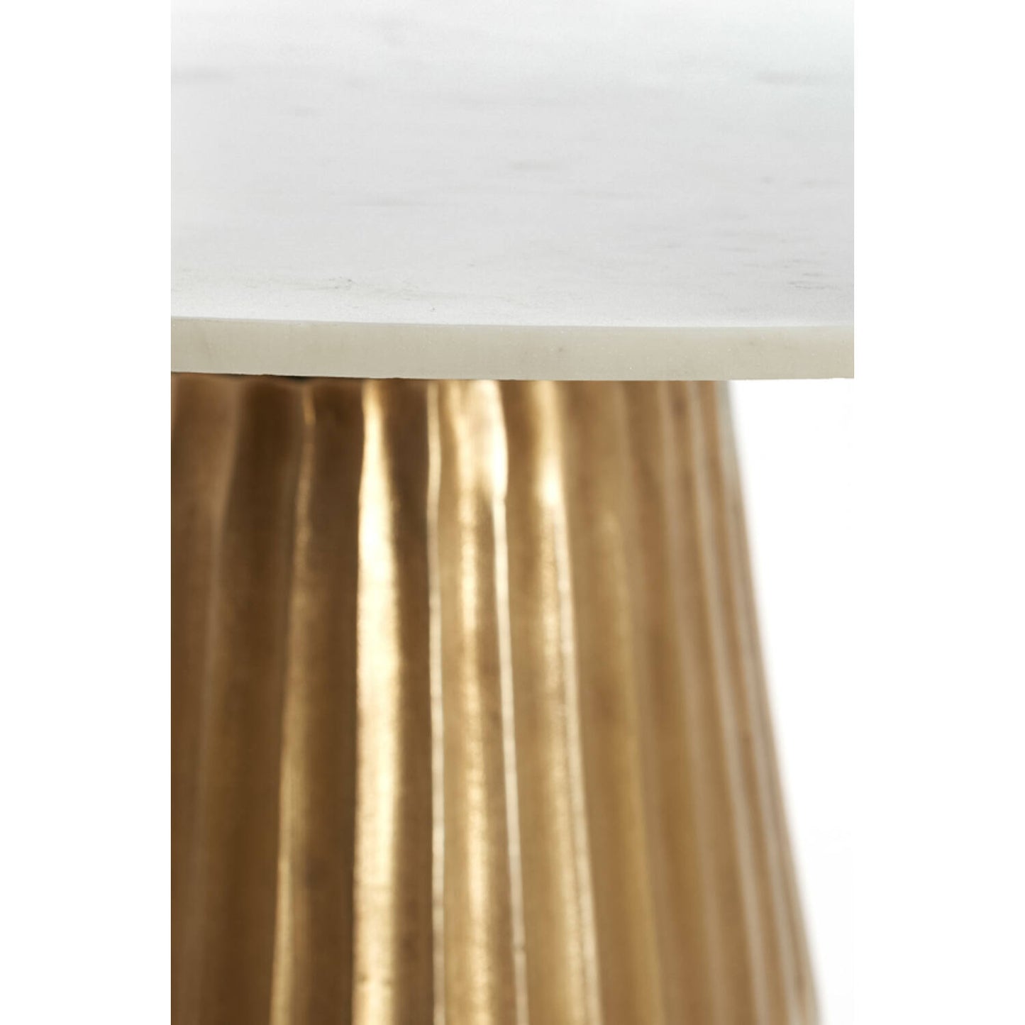 Mesa de Comedor Mármol y bronce envejecido - Layla