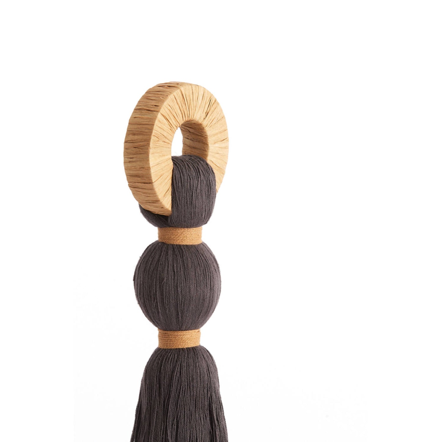 Ornamento raffia Tulum - Dark brown