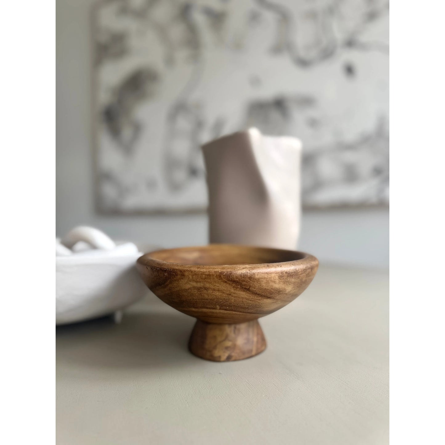 Centro de mesa / Pedestal Madera Brownie