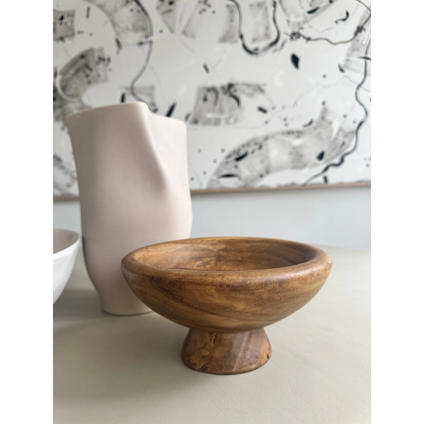 Centro de mesa / Pedestal Madera Brownie