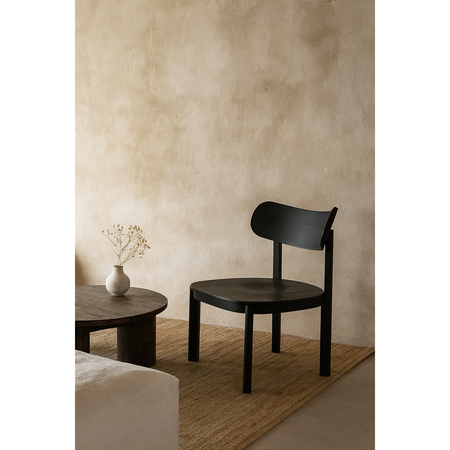 Sitial / poltrona - Total black