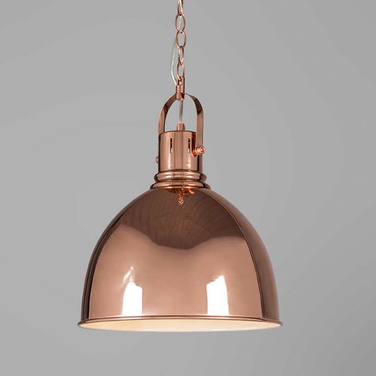 Lámpara colgante campana copper