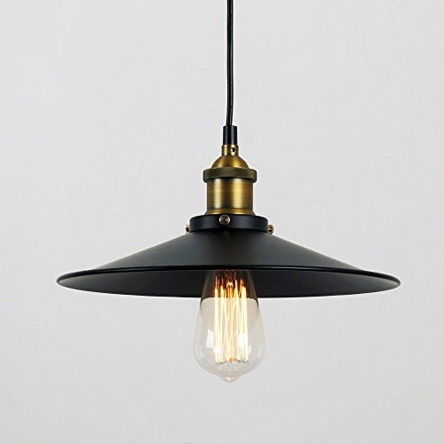 Lámpara colgante vintage negra - Killer King Ø30 cm