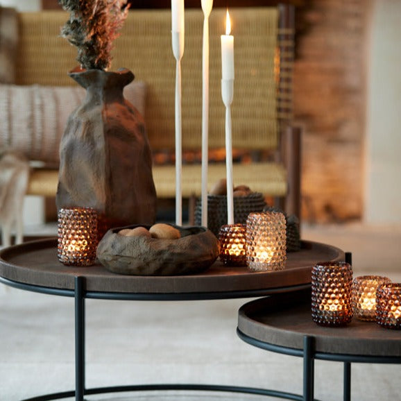 Porta velas - Dots Peach L