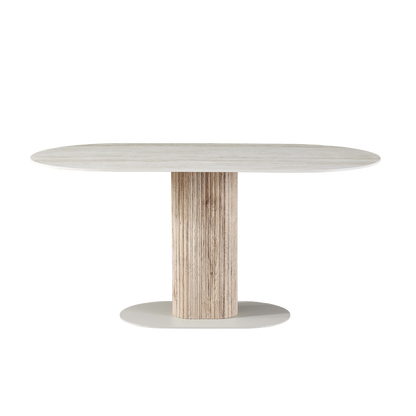 Mesa de comedor ovalada