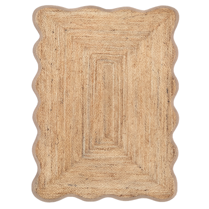 Alfombra yute scalloped