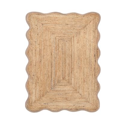 Alfombra yute scalloped