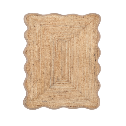 Alfombra yute scalloped