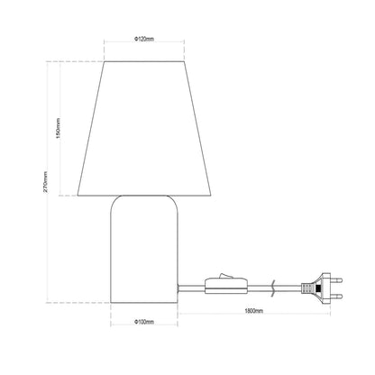 Lámpára de sobremesa Toddy