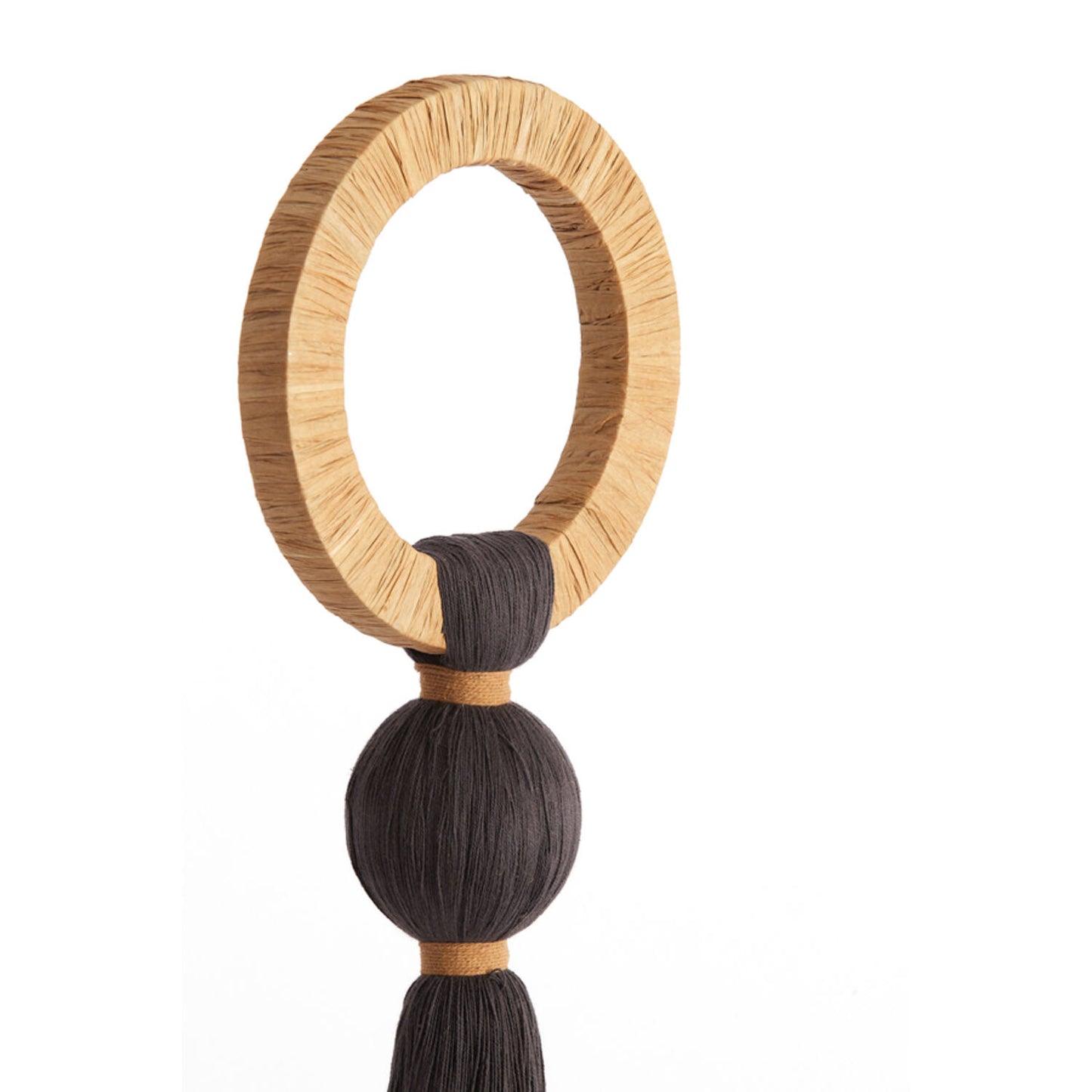 Ornamento raffia Tulum - Dark brown