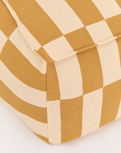 Pouf sillón long vibes (adulto) - Mustard and sand tiles