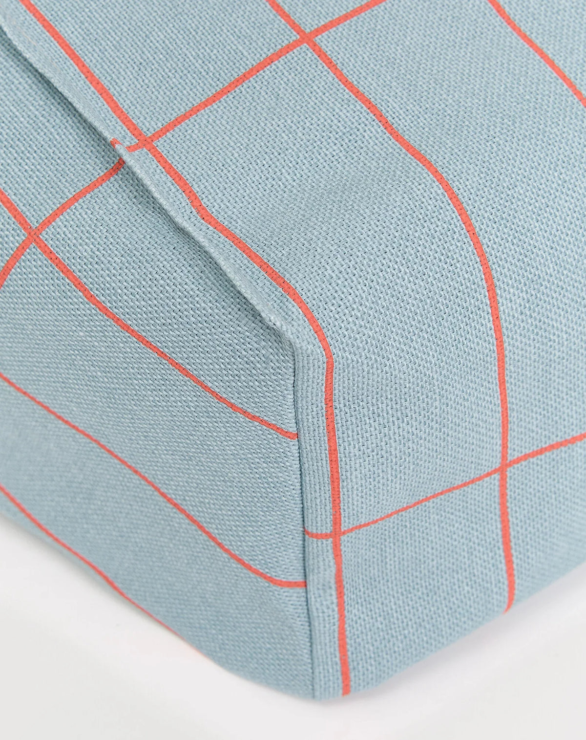Pouf sillón vibes - Blue red grid