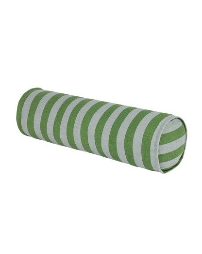 Cojín vibes cylinder - Green blue stripes