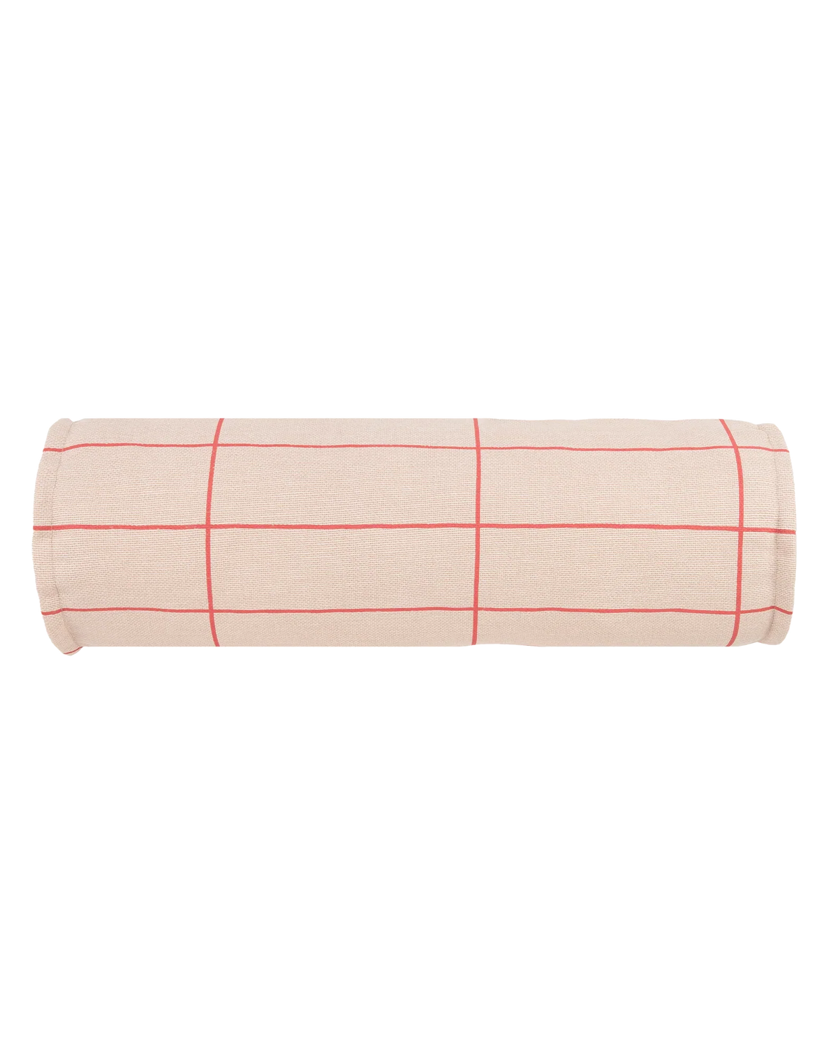 Cojín vibes cylinder - Pink red grid