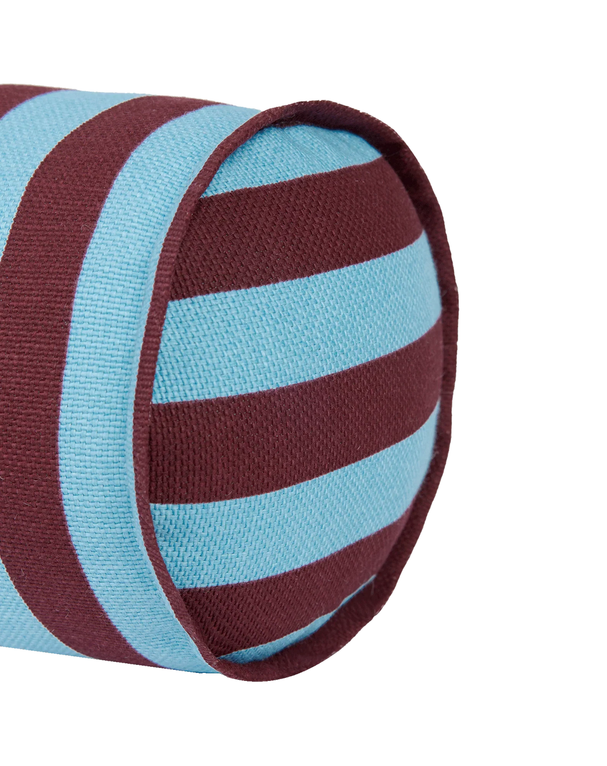 Cojín vibes cylinder - Burgundy blue stripes