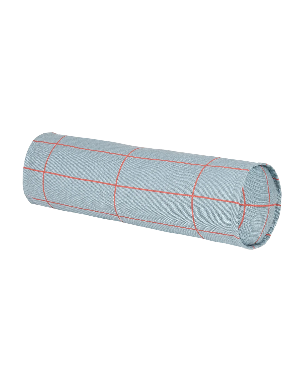 Cojín vibes cylinder - Blue red grid