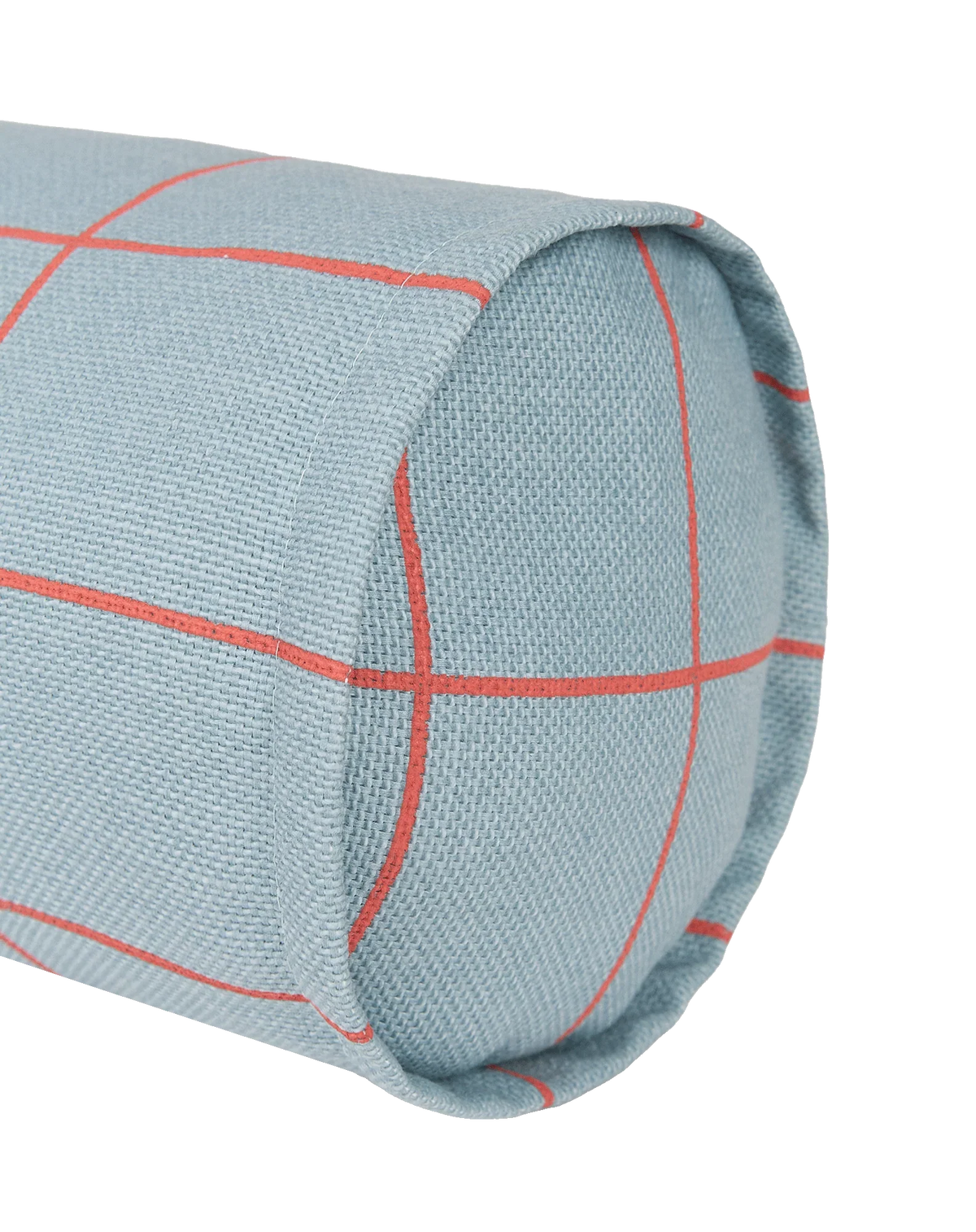 Cojín vibes cylinder - Blue red grid