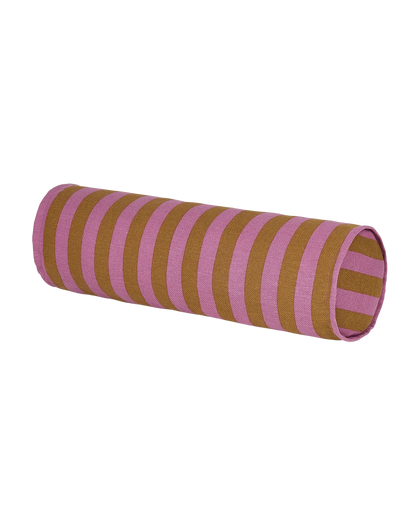 Cojín vibes cylinder - Pink curry stripes