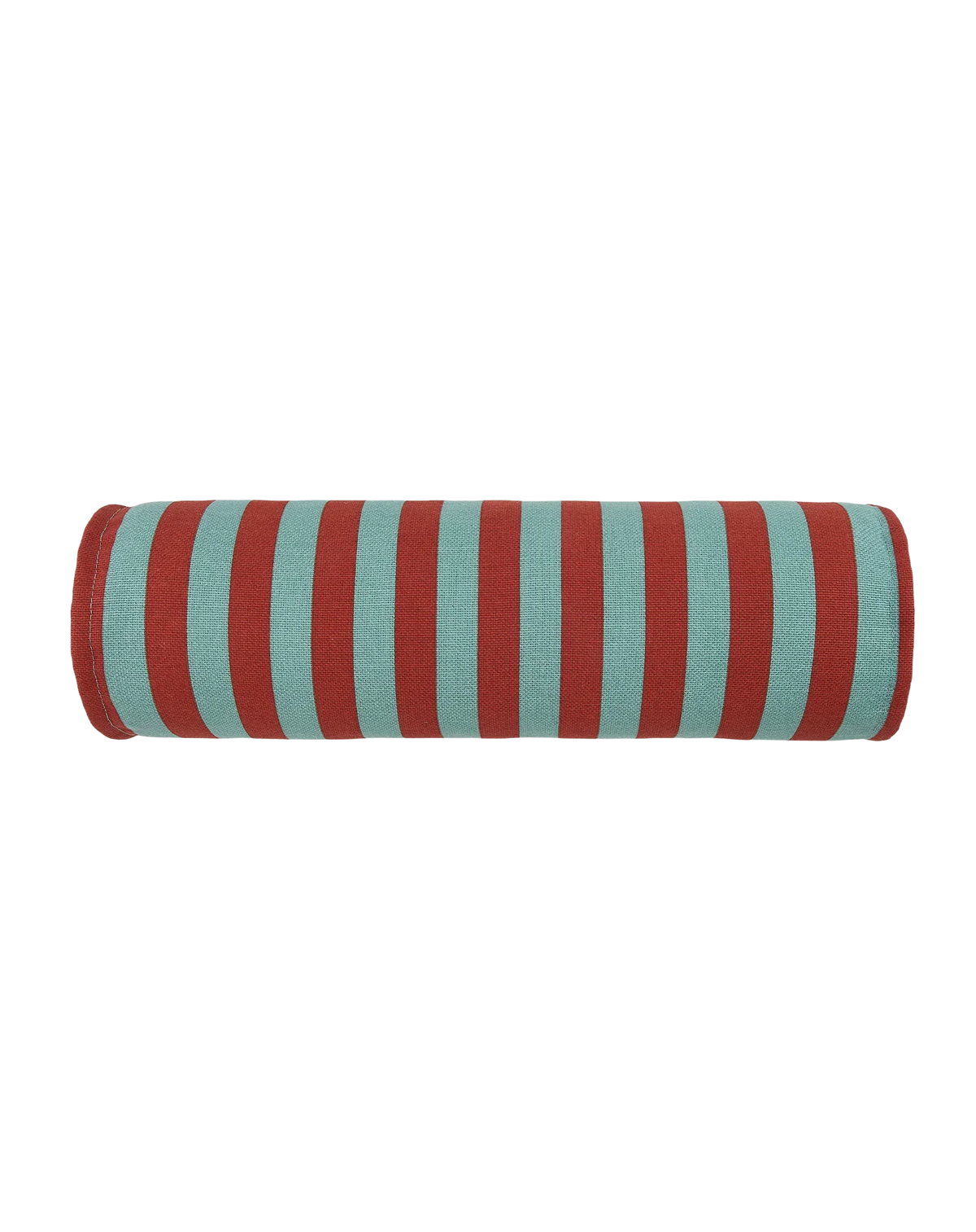 Cojín vibes cylinder - Red teal green stripes
