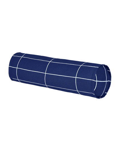 Cojín vibes cylinder - Navy blue windowpane