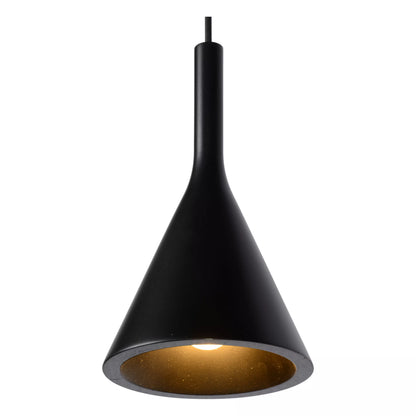 Lámpara colgante porcelana conica - Gatsby cuadruple black