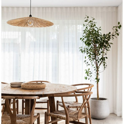 Lámpara colgante Plain raffia