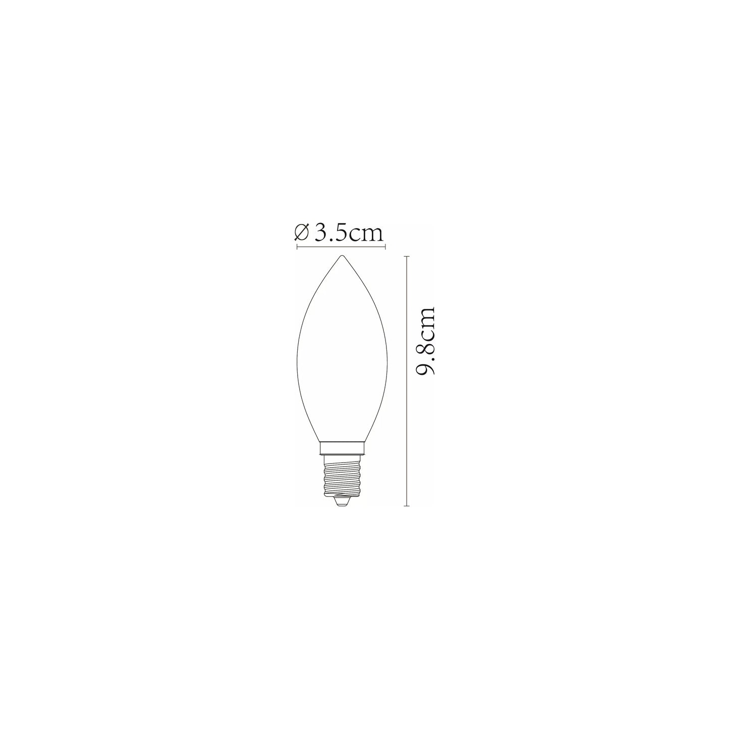 Ampolleta Candle Mini - Ámbar