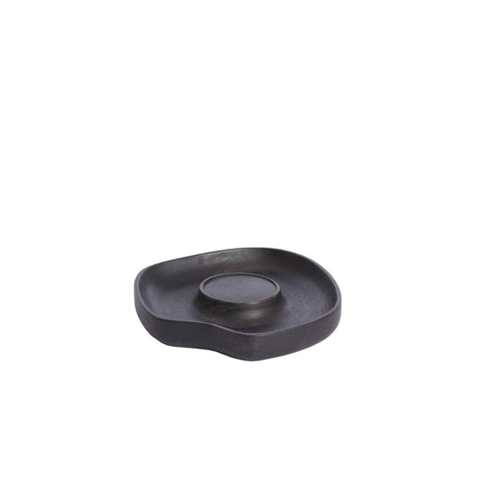 Porta velas Wooden - Dark brown Ø24,5cm