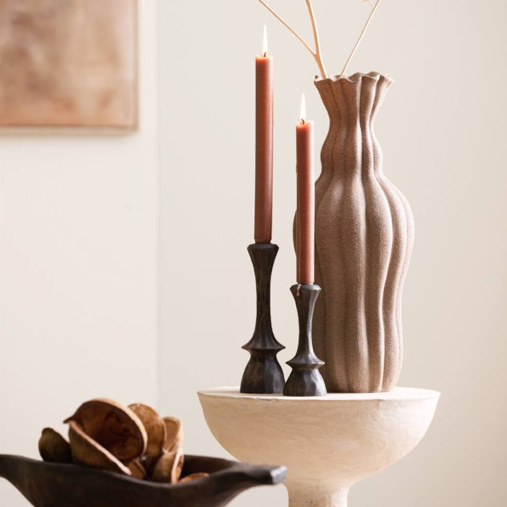 Candelabros madera - Dark brown
