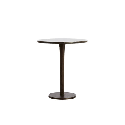 Mesa lateral mármol chocolate