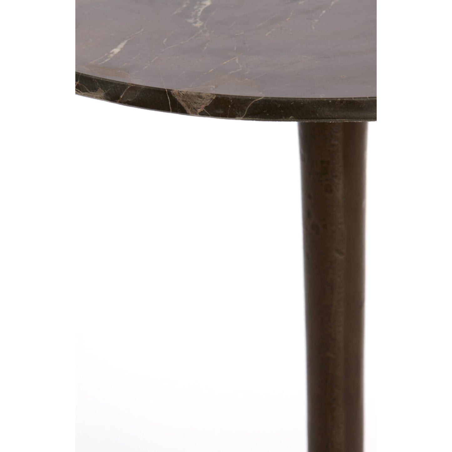 Mesa lateral mármol chocolate