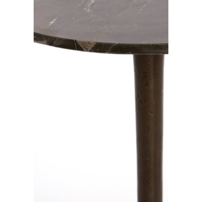 Mesa lateral mármol chocolate