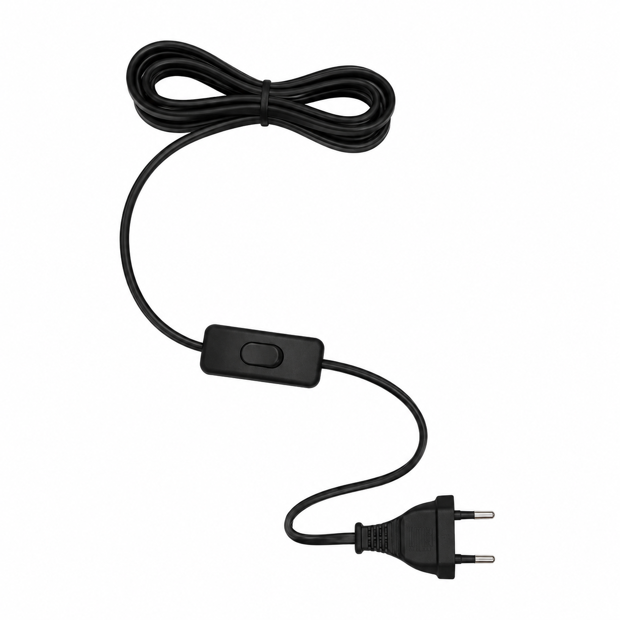 1,50 metros de cable plástico con interruptor y enchufe - Big Pig Chile
