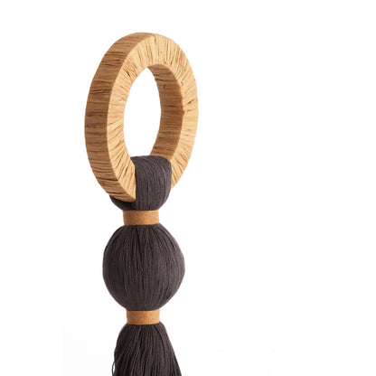 Ornamento raffia Tulum - Dark brown