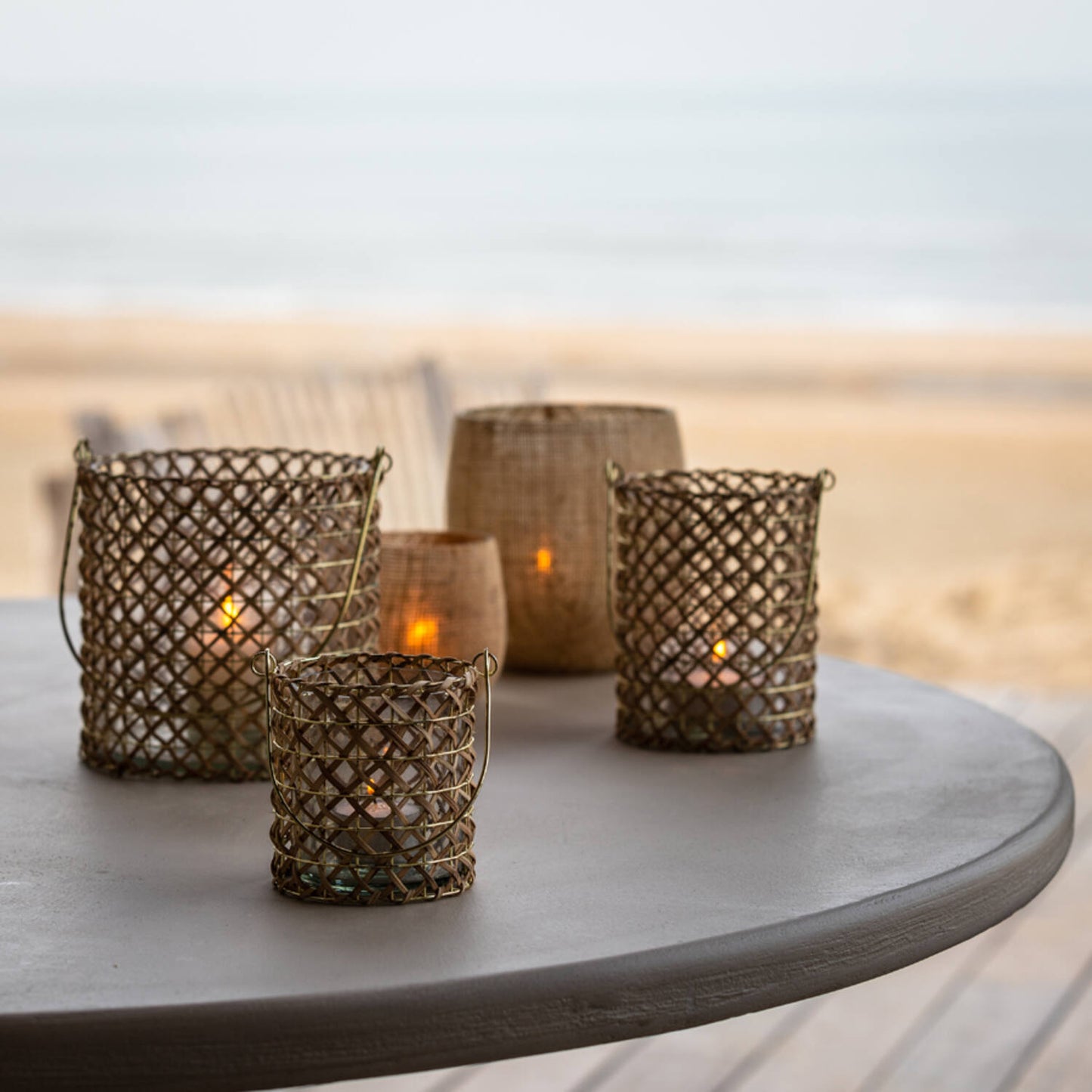 Porta velas Jute - Big