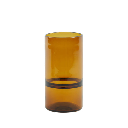 Porta velas - glass brown