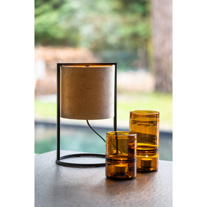 Porta velas - glass brown