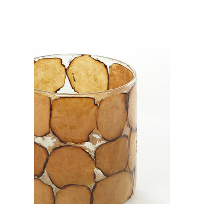 Porta velas vidrio - Hush brown