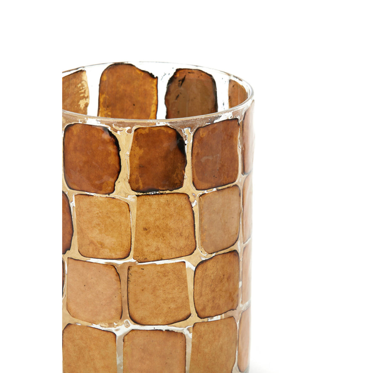 Porta velas vidrio - Hush brown