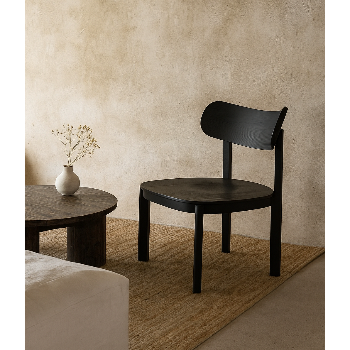 Sitial / poltrona - Total black