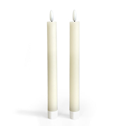 Set 2 Velas de cera LED Ø2x22 cm
