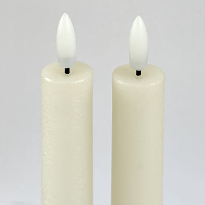 Set 2 Velas de cera LED Ø2x22 cm