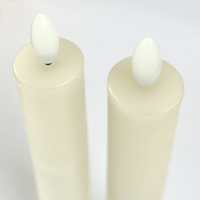 Set 2 Velas de cera LED Ø2x22 cm
