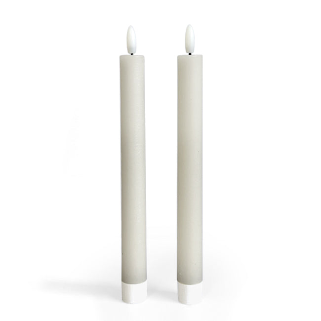 Set 2 Velas de cera LED Ø2x22 cm