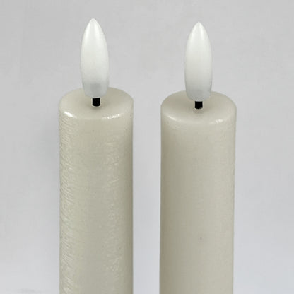 Set 2 Velas de cera LED Ø2x22 cm