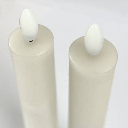 Set 2 Velas de cera LED Ø2x22 cm