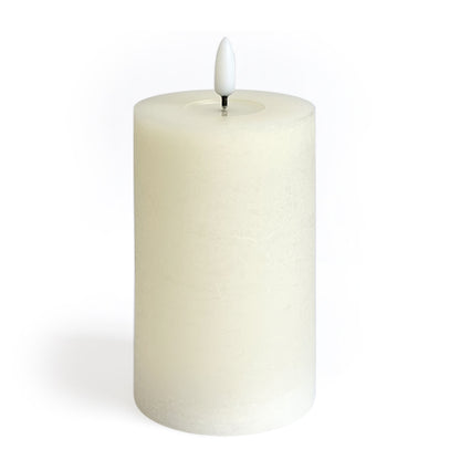 Vela de cera LED Ø7,5x12,5 cm